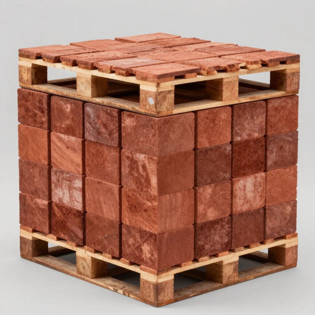 Verdichtete Lärchenscheite – Palette 960 kg