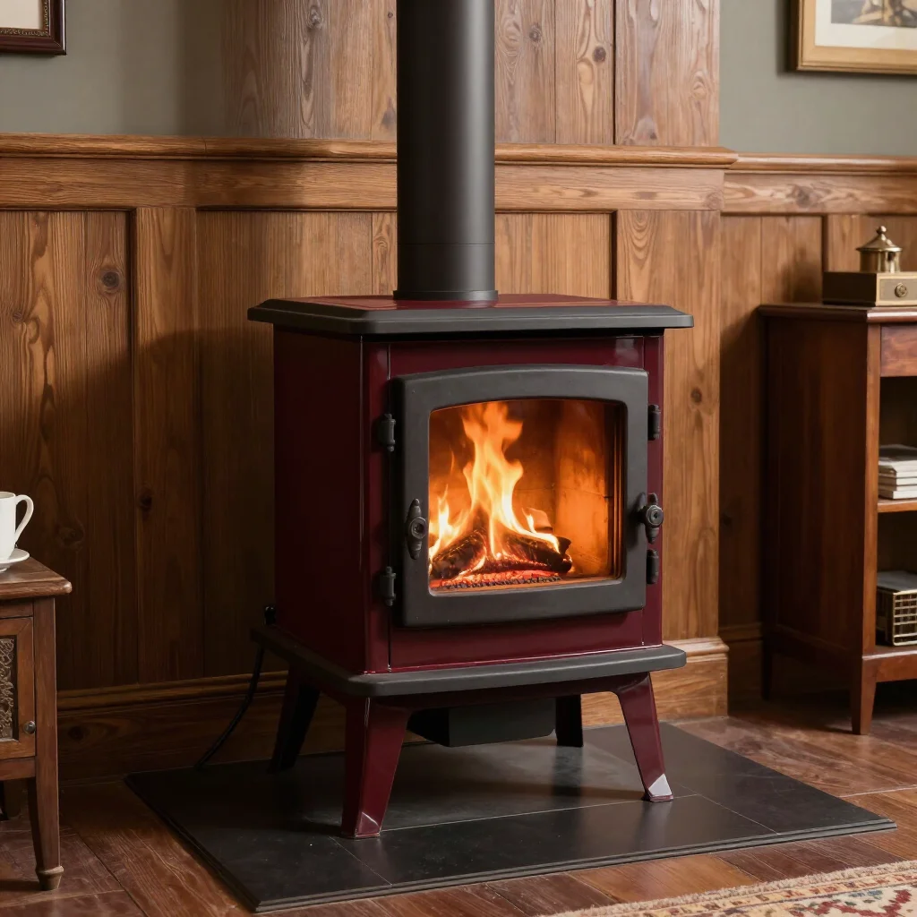 Holzofen Dom 10 kW emailliertes Gusseisen