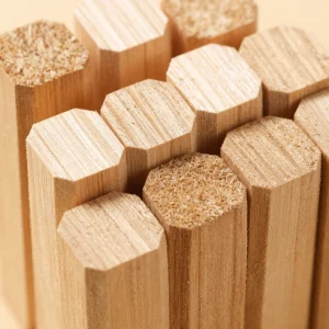 Achteckige verdichtete Holzscheite – Palette 1 Tonne