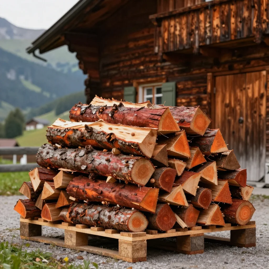 Brennholz Lärche 3 Ster – 33 cm