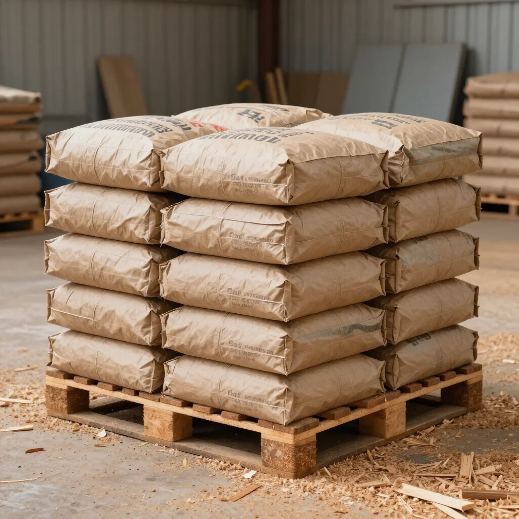 Reine Fichten-Holzpellets – Palette 70 Säcke - 15 kg