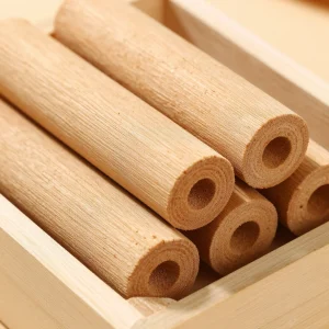 Runde verdichtete Holzscheite – Palette 1 Tonne