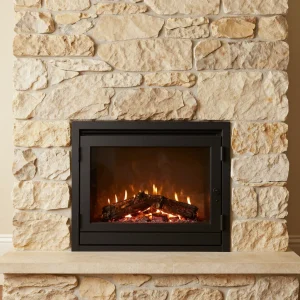 Geschlossener Kamin Engadin 10 kW
